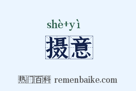 摄意是什么意思的图片